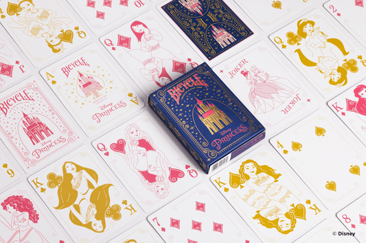 Cartes à jouer Bicycle® Disney Princess (bleu marine)