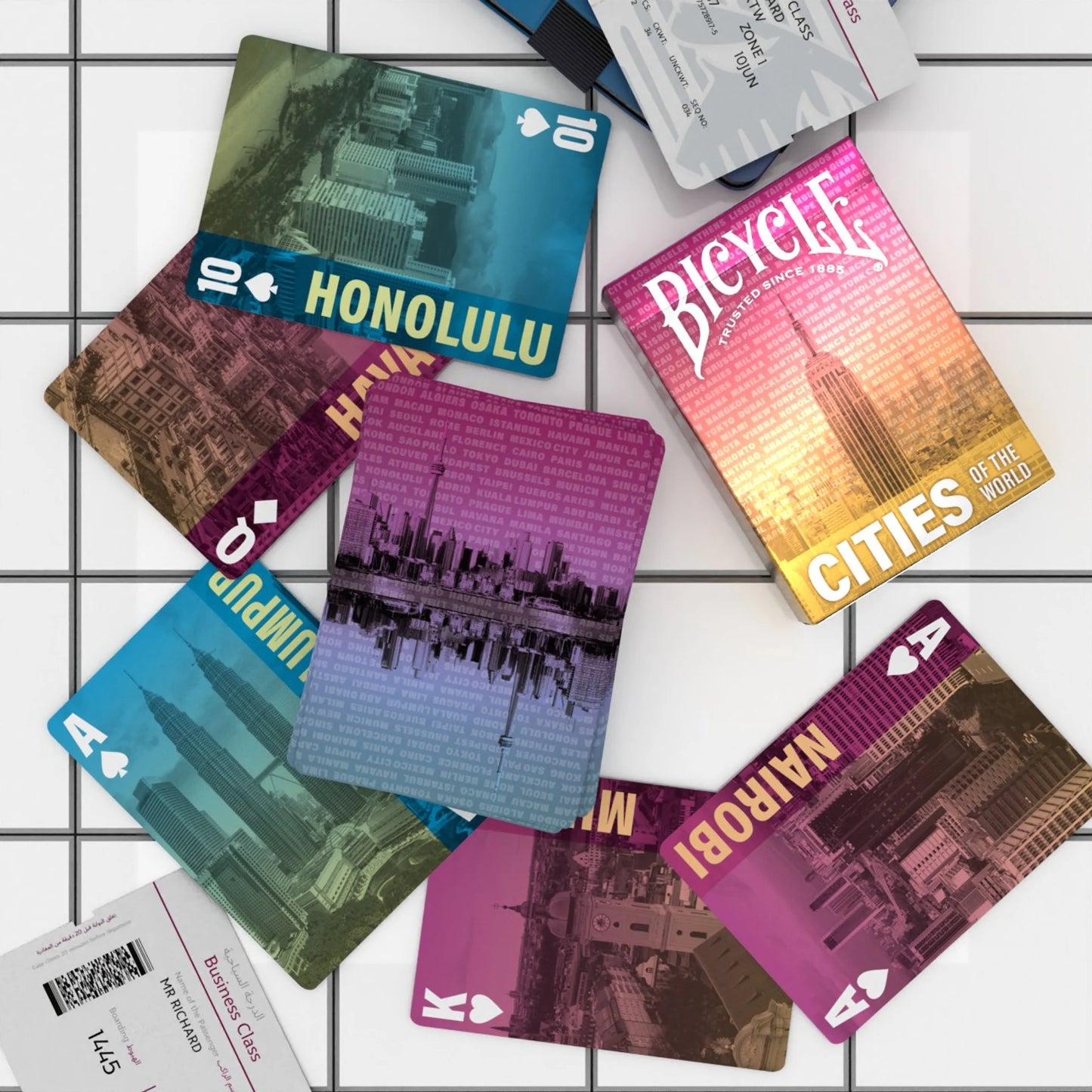 Jeu de cartes Bicycle® Villes du Monde