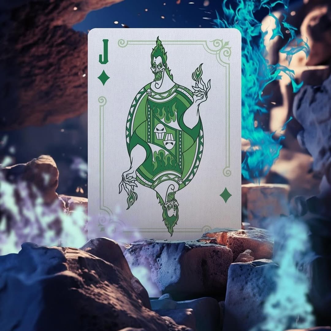 Bicycle® Disney Villains (Green) Playing Cards