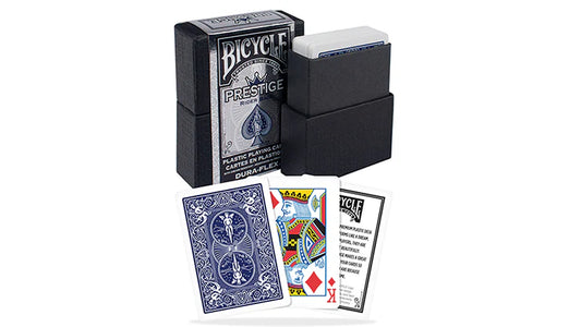 Jeu de cartes en plastique Bicycle® Prestige (bleu)