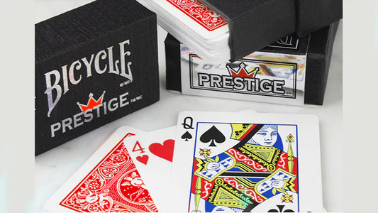 Jeu de cartes en plastique Bicycle® Prestige (Rouge)