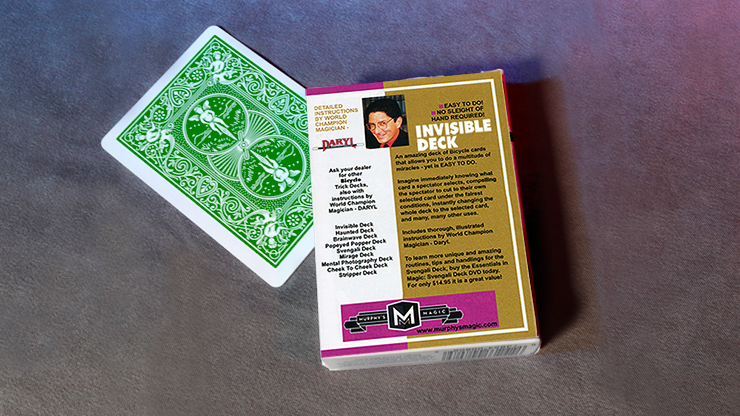 Bicycle® Invisible Deck (Green) Playing Cards