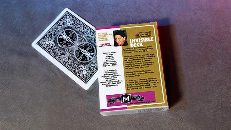 Bicycle® Invisible Deck (Black) Playing Cards