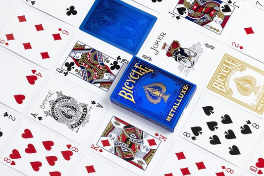 Jeu de Cartes Bicycle® Metalluxe (Bleu)