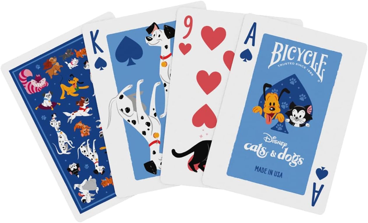 Bicycle® Disney Cats & Dogs Playing Cards