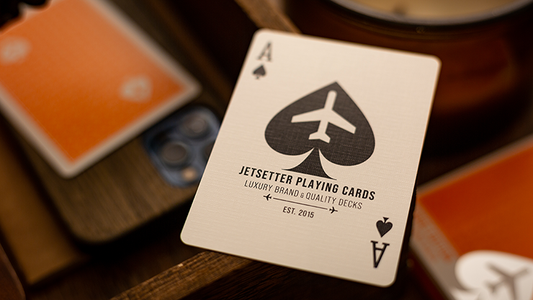 Lounge Edition dans le Hangar (Orange) par Jetsetter Playing Cards