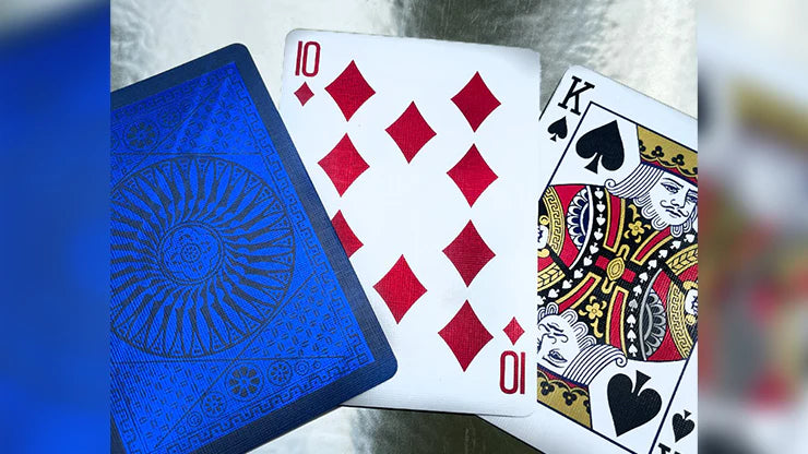 Tally Ho Blue (Circle) MetalLuxe Playing Cards