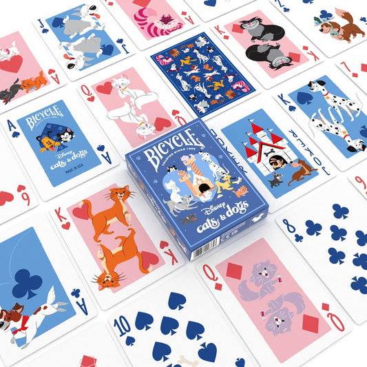 Jeu de Cartes Bicycle® Disney Chats et Chiens