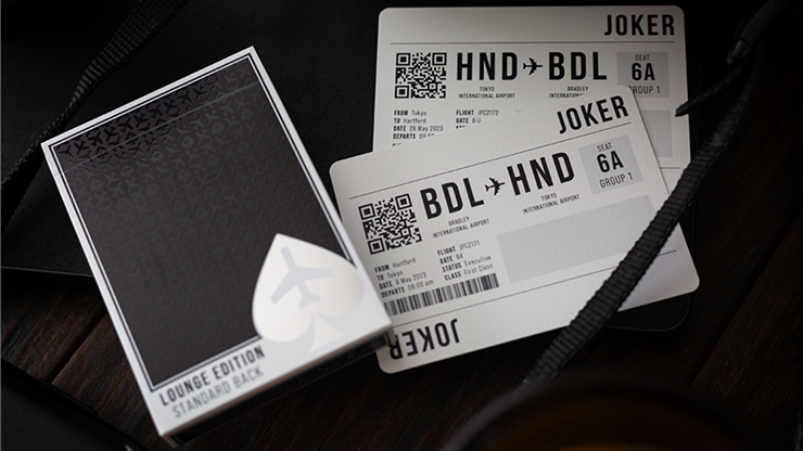 Lounge Edition unmarked (Tarmac Black) by Jetsetter Playing Cards