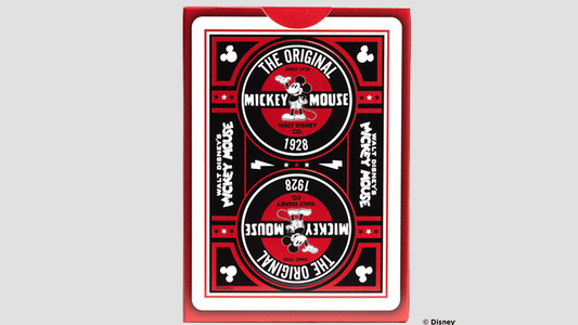 Jeu de cartes Bicycle® Disney Mickey Mouse classique (rouge)