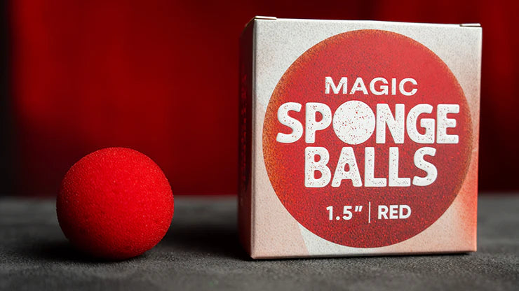 Magic Sponge Balls 4 Pack RED 1.5" by Murphy's Magic