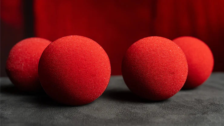 Magic Sponge Balls 4 Pack RED 2" by Murphy's Magic