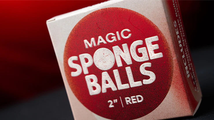 Magic Sponge Balls 4 Pack RED 2" by Murphy's Magic