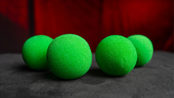 Magic Sponge Balls 4 Pack GREEN 2" by Murphy's Magic