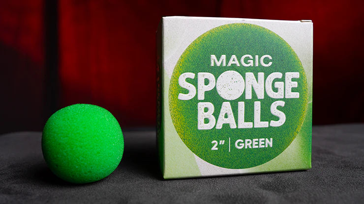 Magic Sponge Balls 4 Pack GREEN 2" by Murphy's Magic