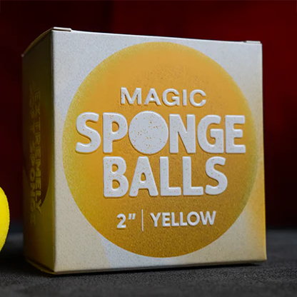 Magic Sponge Balls 4 Pack YELLOW 2" by Murphy's Magic