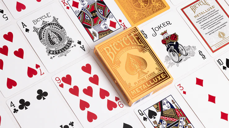 Bicycle® Metalluxe (Orange) Playing Cards