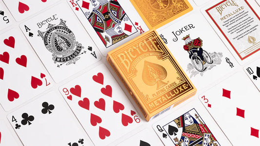 Cartes à jouer Bicycle® Metalluxe (Orange)