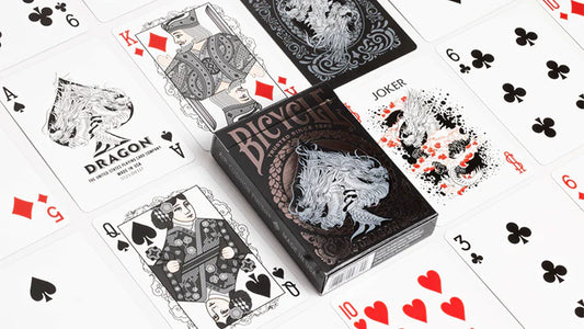 Cartes à jouer Bicycle® Dragon (Noir)