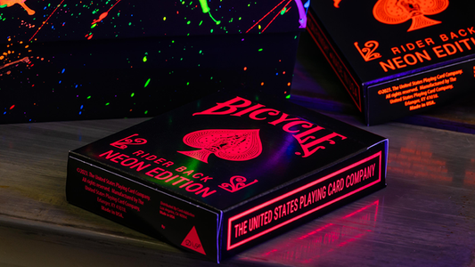 Jeu de cartes Bicycle® Star-Fire Rose Néon