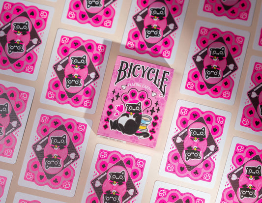 Cartes à jouer Bicycle® Chat (Rose)