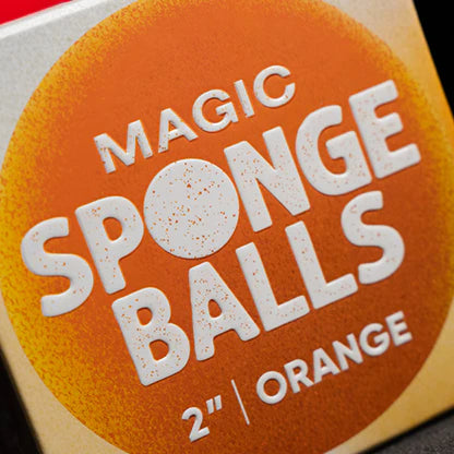 Magic Sponge Balls 4 Pack ORANGE 2" by Murphy's Magic