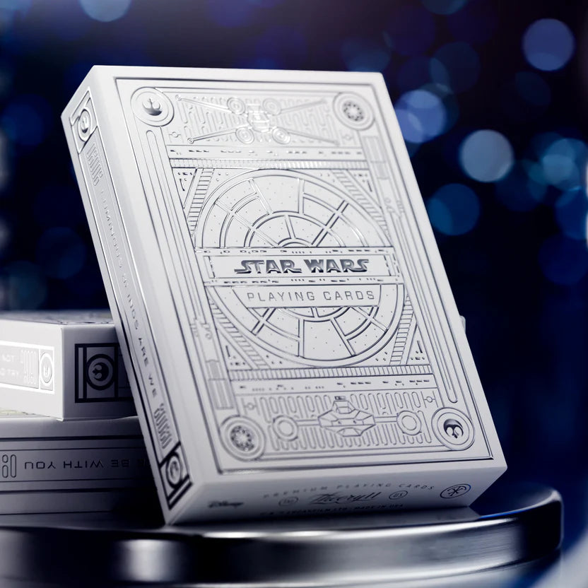Star Wars Light Side Silver Edition Playing Cards (White) by theory11