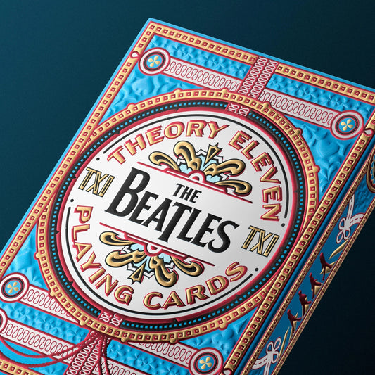 Jeu de cartes The Beatles (bleu) par Theory11