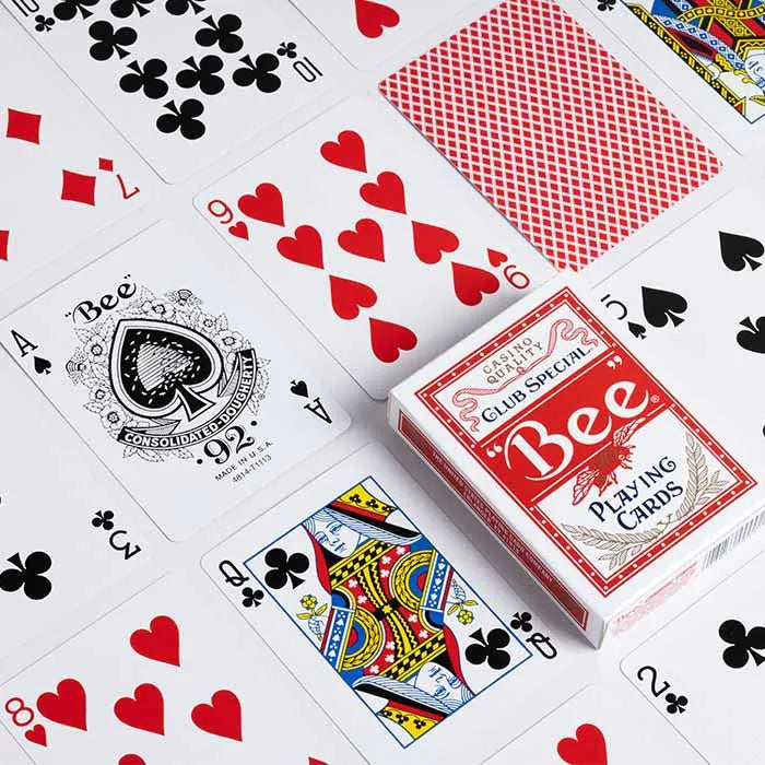 Bee (Red) Playing Cards Printed by USPCC