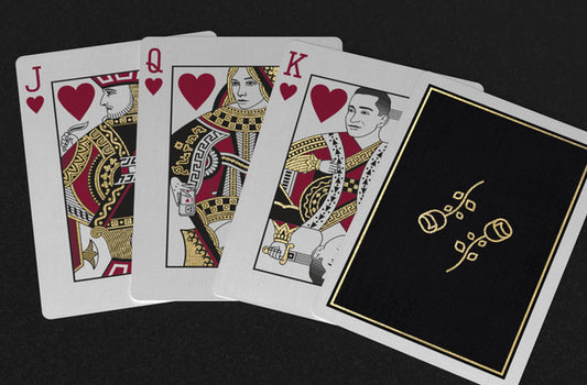 Cartes à Jouer Daniel Schneider Black Roses Casino Feuille d'Or