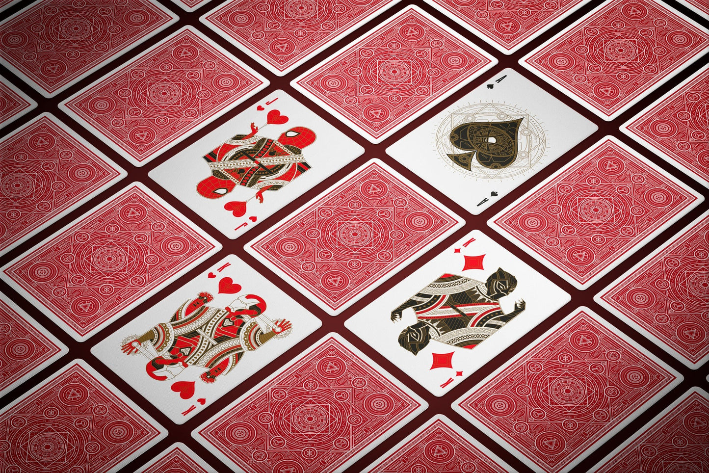 Avengers: (Red Edition) Playing Cards by Theory11