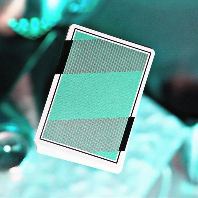 NOC3000X3 : Silver/Teal (Species X) Limited Edition Playing Cards By NOC