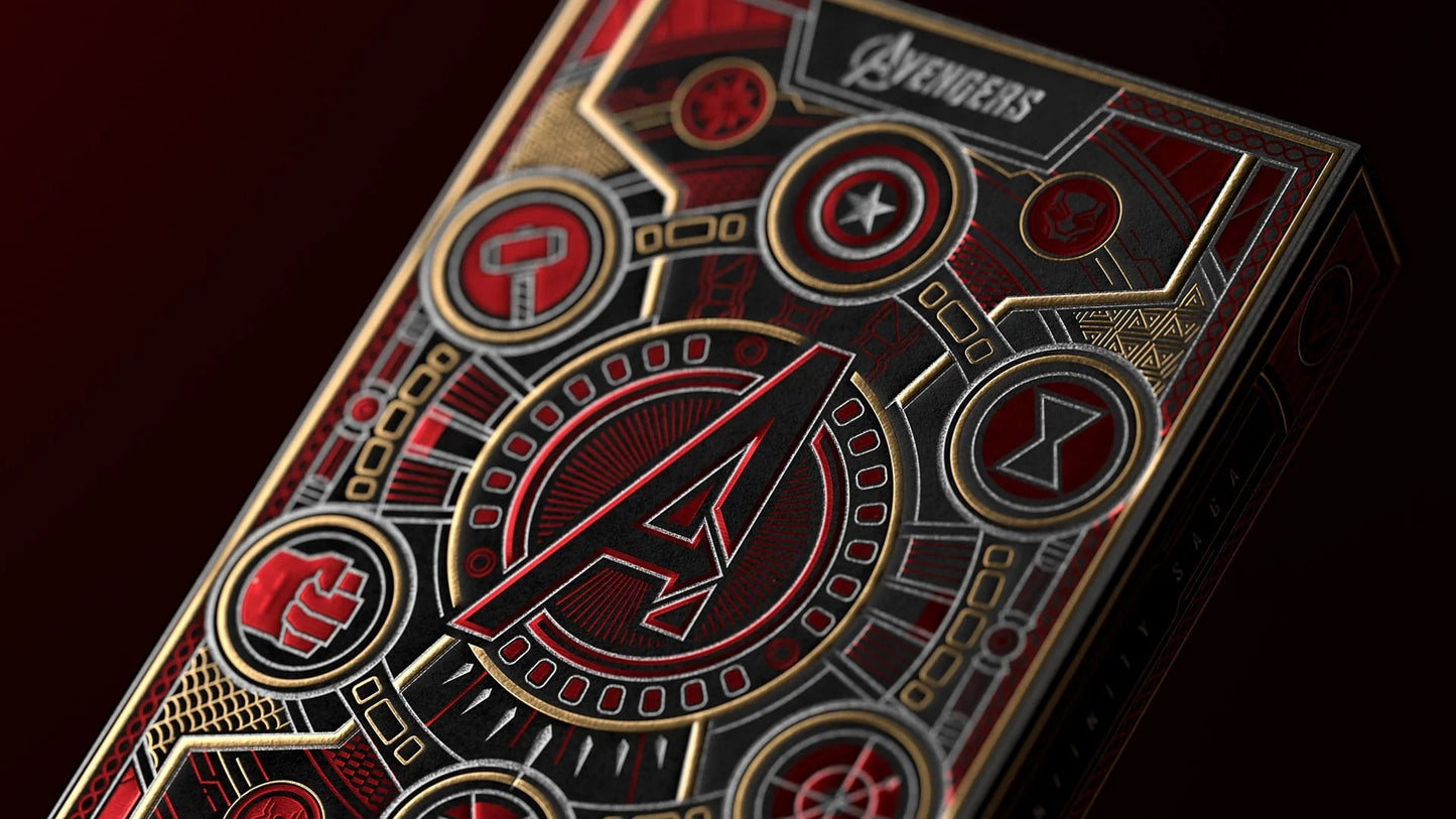 Avengers: (Red Edition) Playing Cards by Theory11