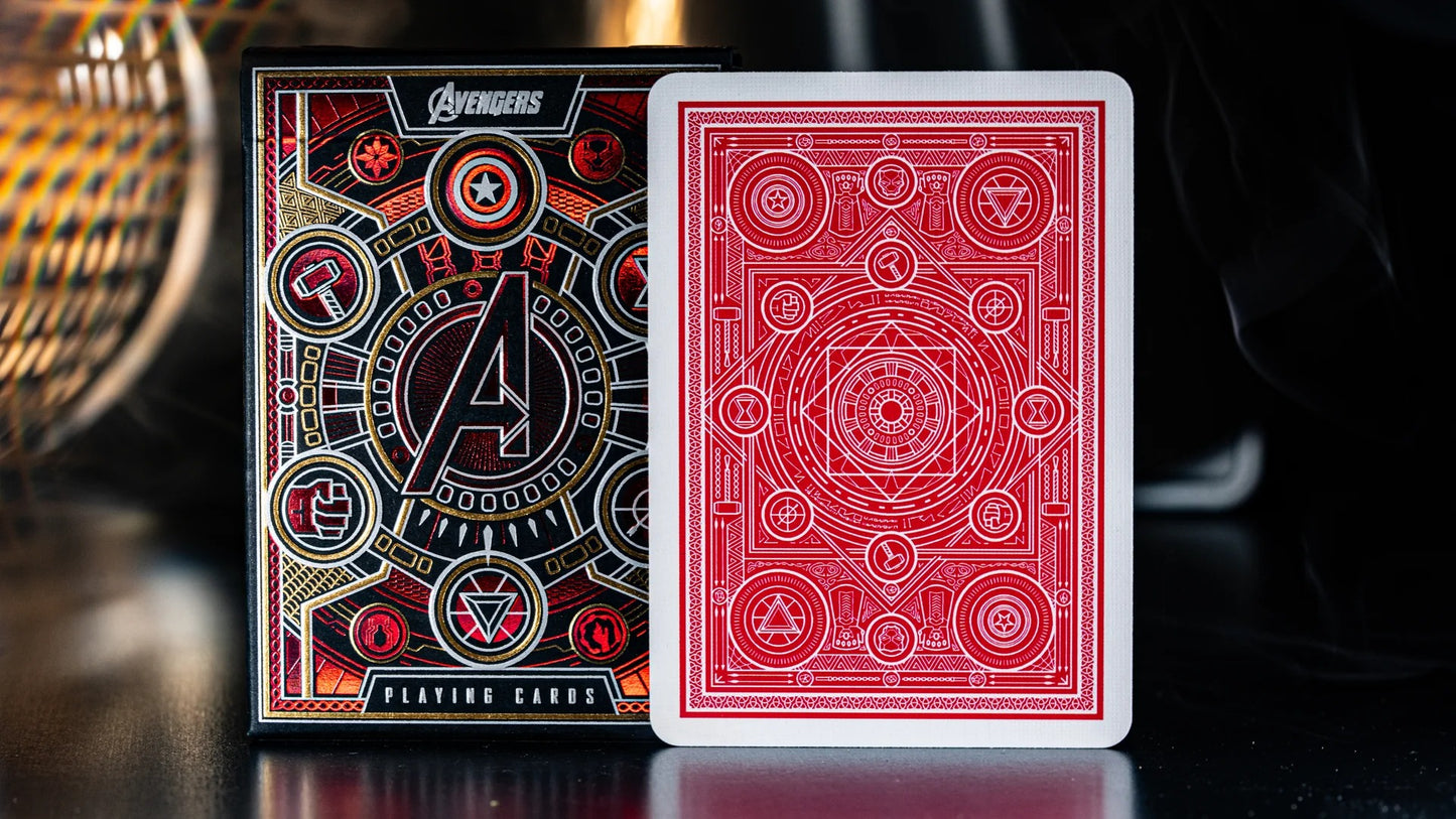 Avengers: (Red Edition) Playing Cards by Theory11