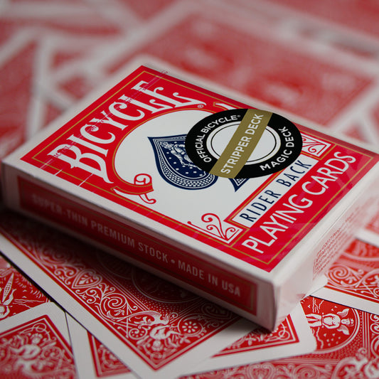 Bicycle® Stripper Deck (Red) Playing Cards