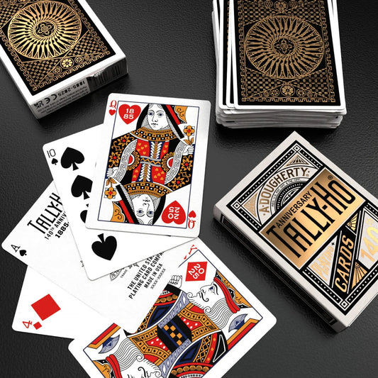 Cartes à jouer Tally Ho 140e anniversaire (feuille Metaluxe)