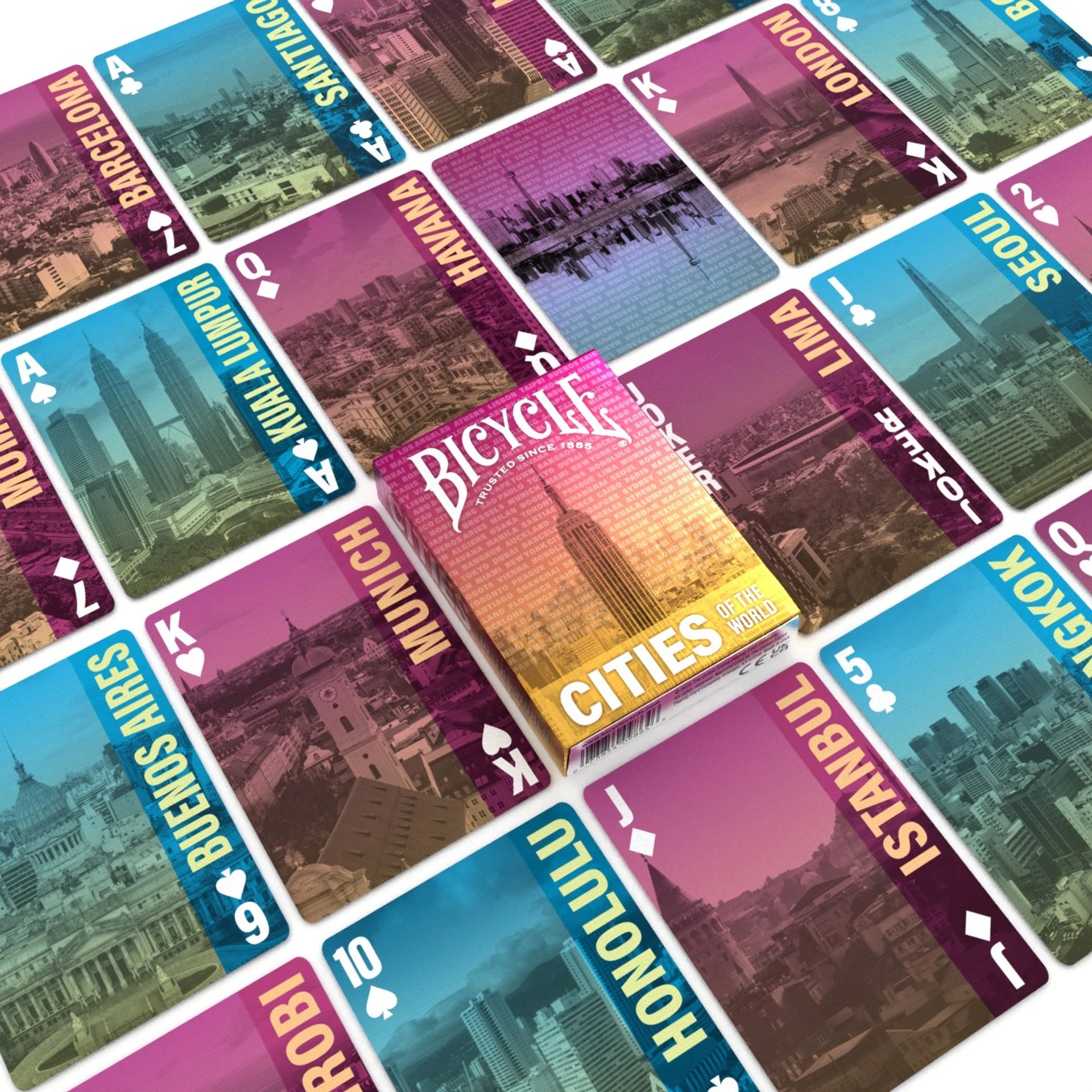 Bicycle® Cities of the World Playing Cards