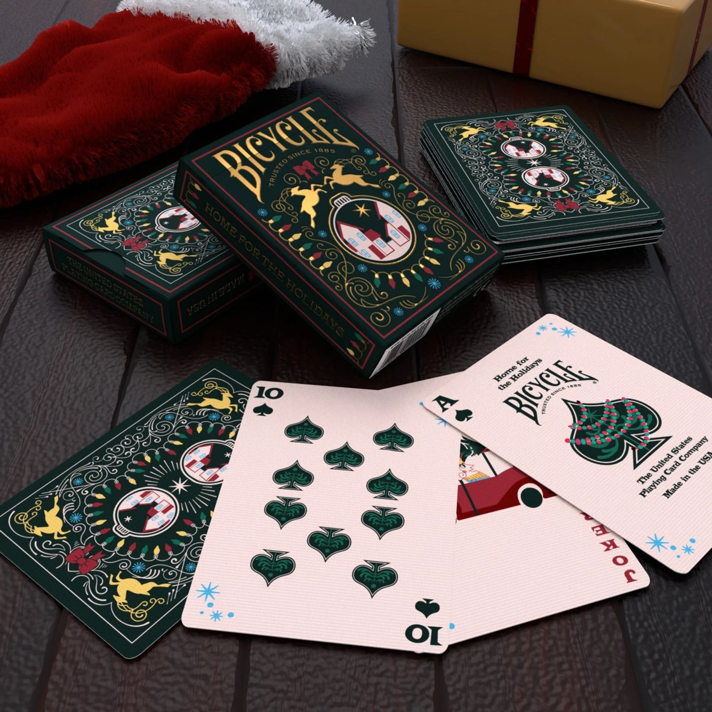 Bicycle® Home for the Holidays Playing Cards by US Playing Cards