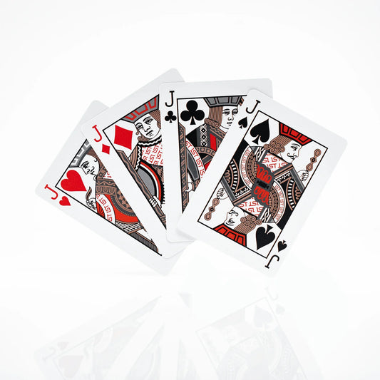 1st V4 Playing Cards (Red) by Chris Ramsay