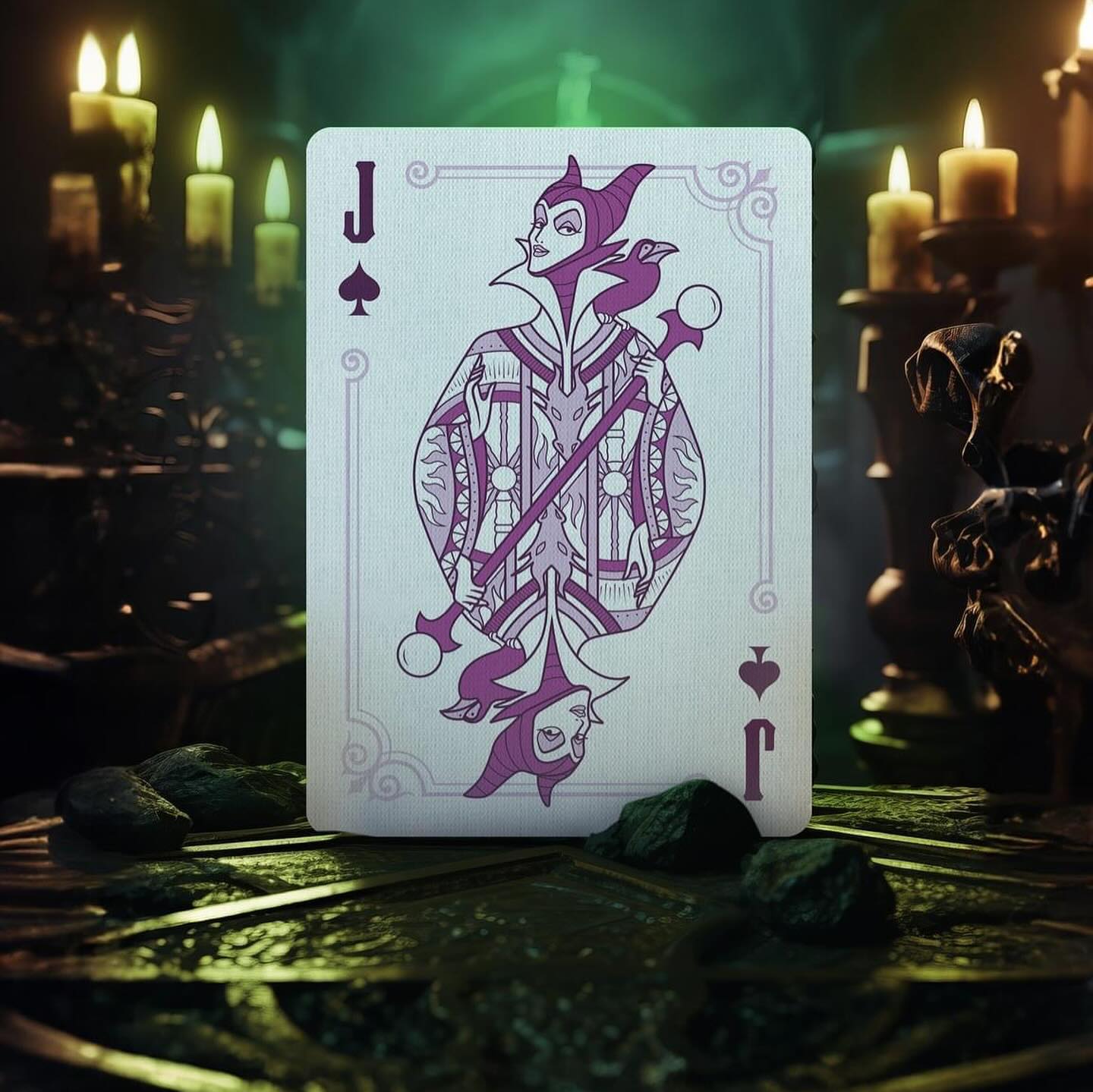 Bicycle® Disney Villains (Purple) Playing Cards