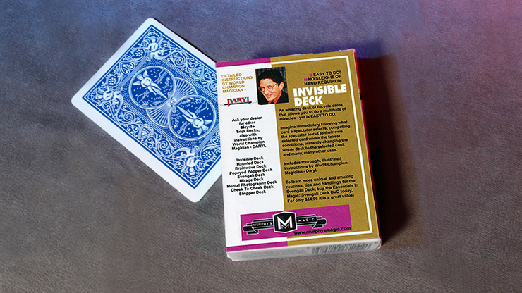 Bicycle® Invisible Deck (Blue) Playing Cards