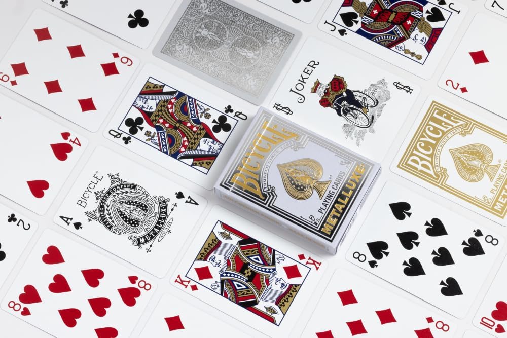 Bicycle® Metalluxe (Silver) Playing Cards