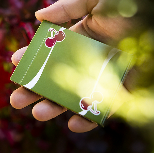 Cherry Casino (Sahara Green) Playing Cards by Pure Imagination Projects