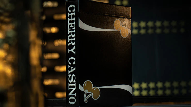 Limited Edition Cherry Casino (Monte Carlo Black and Gold) Numbered Seals Playing Cards