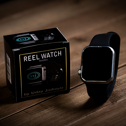 Reel Watch - Stainless with black band smart watch (KEVLAR) by Uday Jadugar