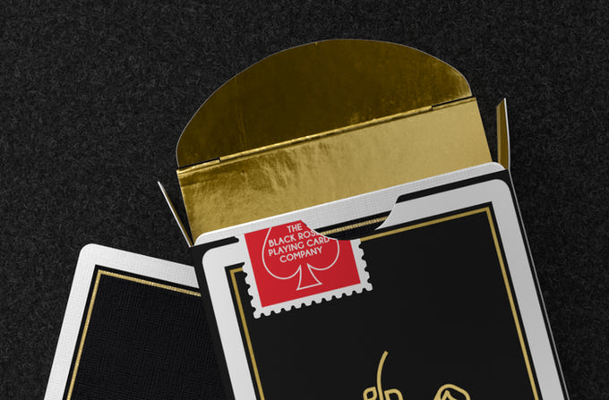 Gold Foil Black Roses Casino Playing Cards By Daniel Schneider