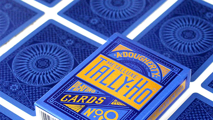 Tally Ho Blue (Circle) MetalLuxe Playing Cards