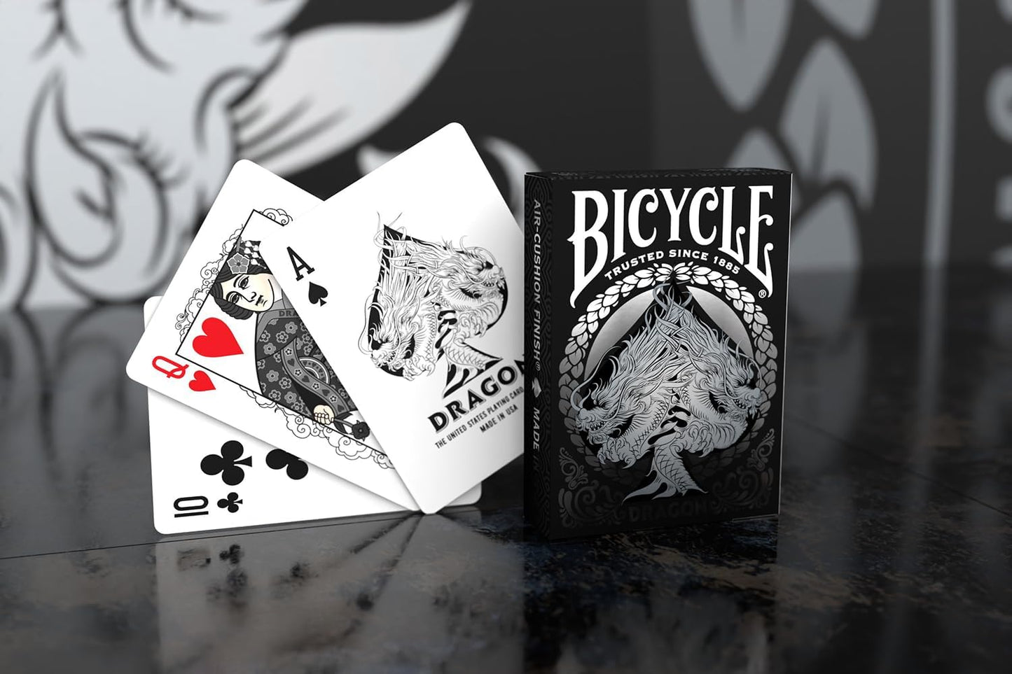 Bicycle® Dragon (Black) Playing Cards