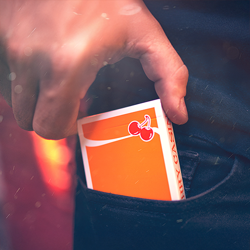 Cherry Casino Summerlin Sunset (Orange) Playing Cards by Pure Imagination Projects
