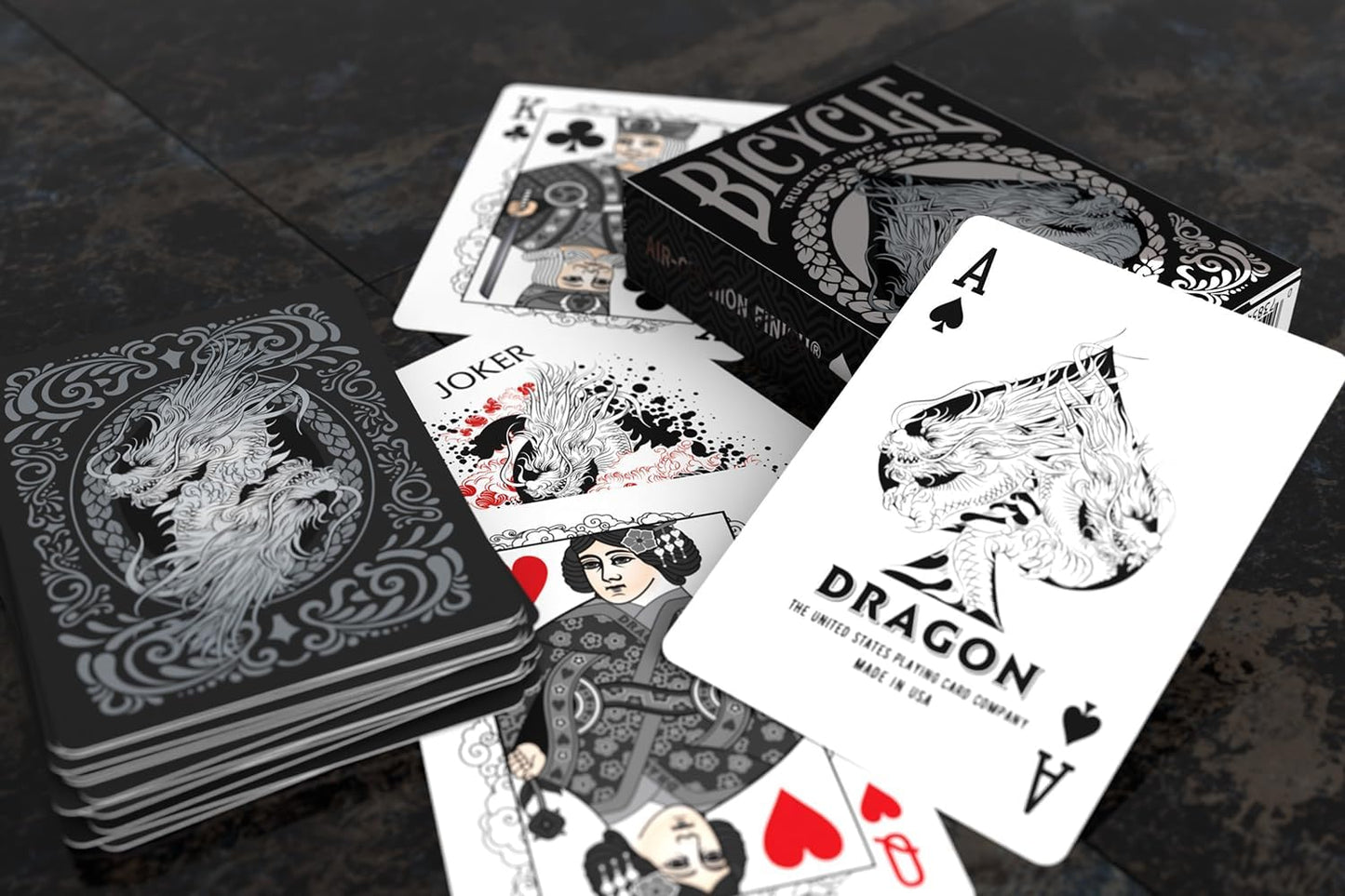 Bicycle® Dragon (Black) Playing Cards